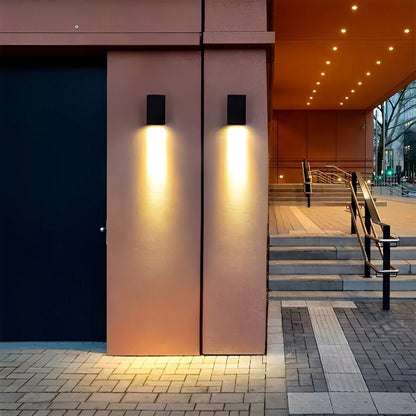 Modern Waterproof Up and Down LED Outdoor Wall Sconces