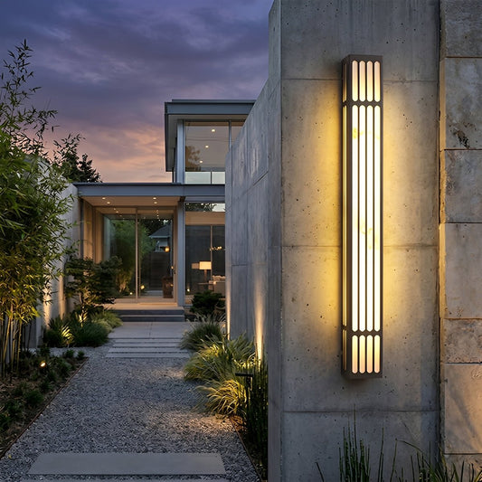 Modern Waterproof Vertical Outdoor LED Wall Sconce