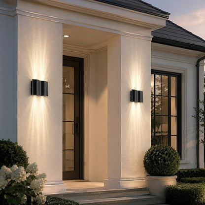 Modern Waterproof Water Wave Up and Down Outdoor Wall Light