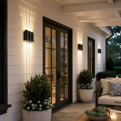 Modern Waterproof Water Wave Up and Down Outdoor Wall Light