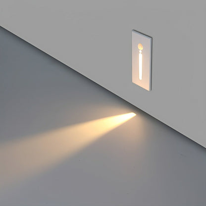 Modern Waterproof White Rectangle LED Waterproof Recessed Stair Lights Step Lights