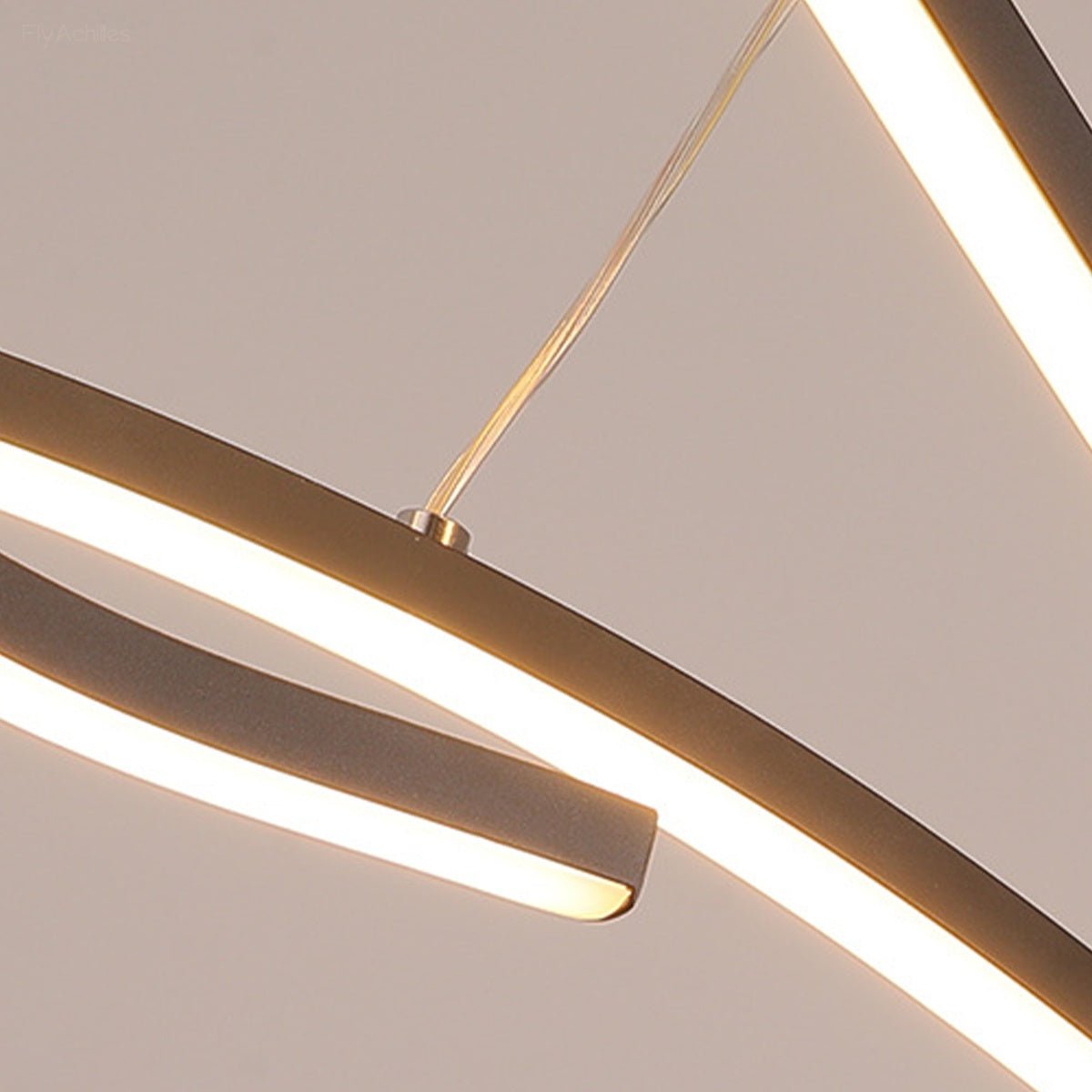 Modern Wave LED Linear Pendant Light