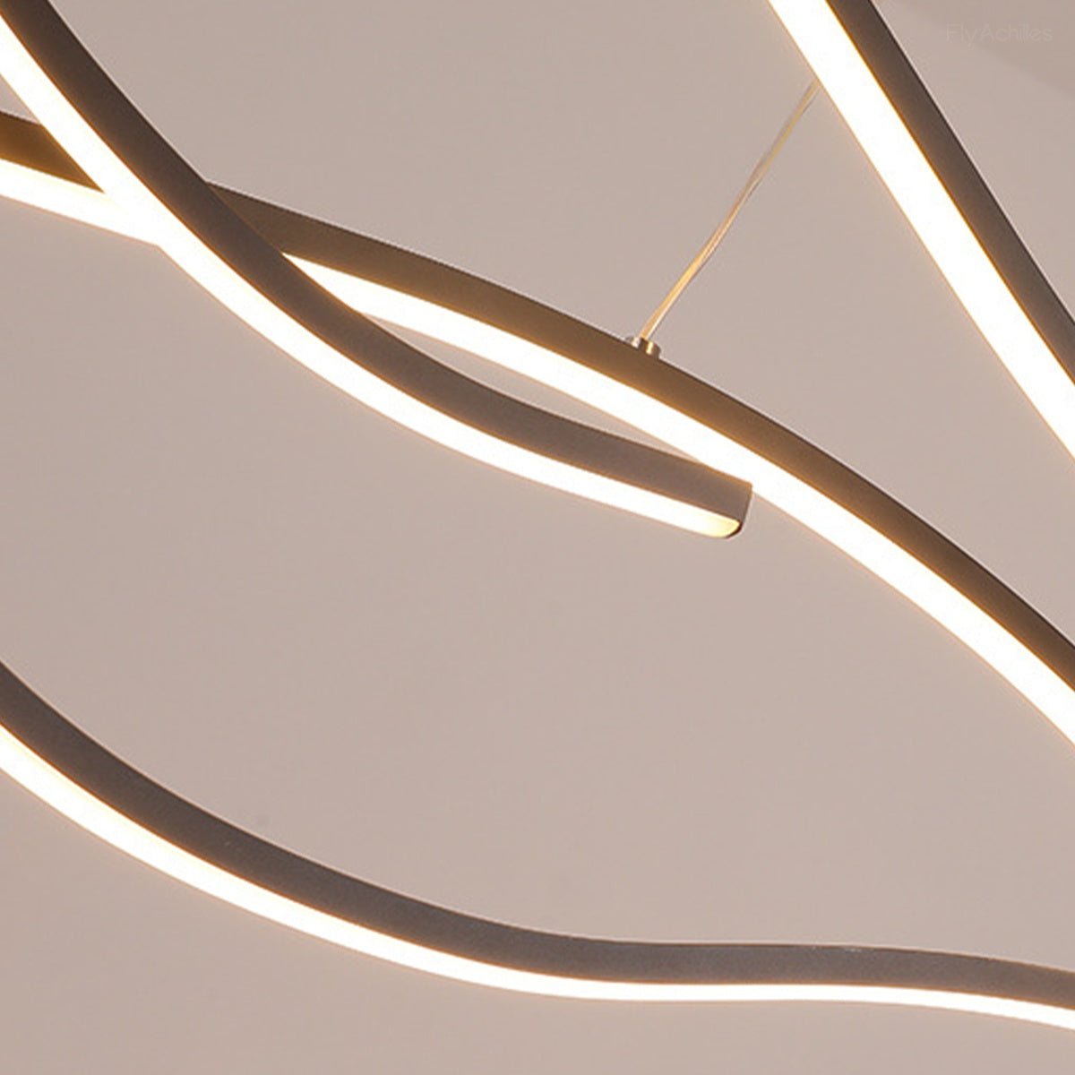 Modern Wave LED Linear Pendant Light