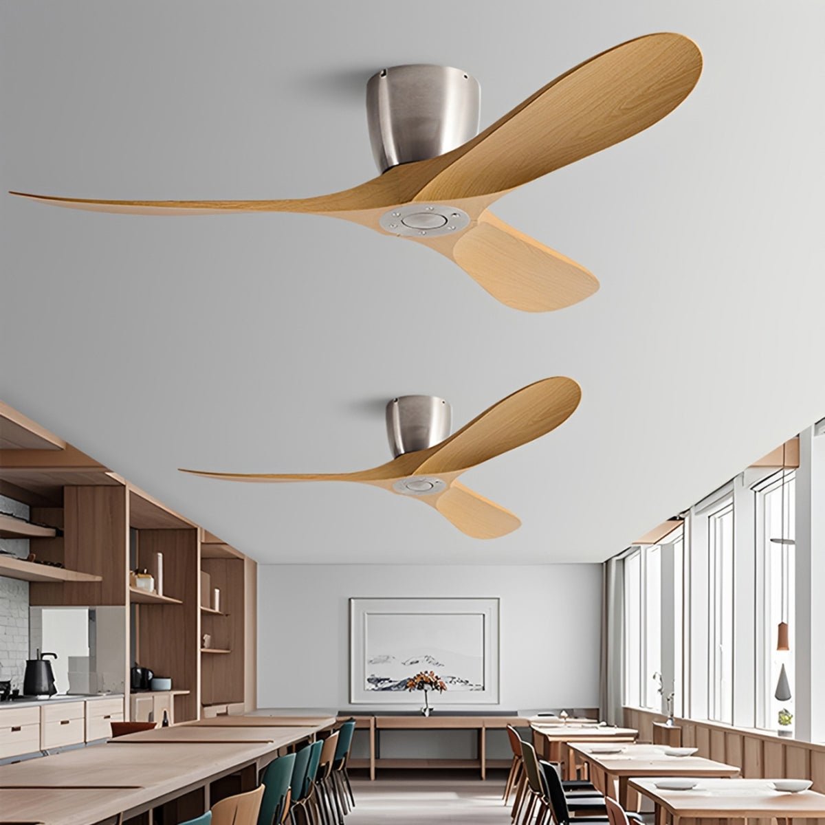 Modern Wing-inspired Blade DC Motor Reverse Ceiling Fan