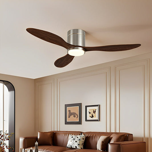 Modern Wing-inspired Blade Reverse Ceiling Fan-with Light