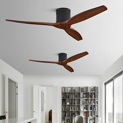 Modern Wing-inspired Wood 3-Blade DC Motor Reverse Ceiling Fan