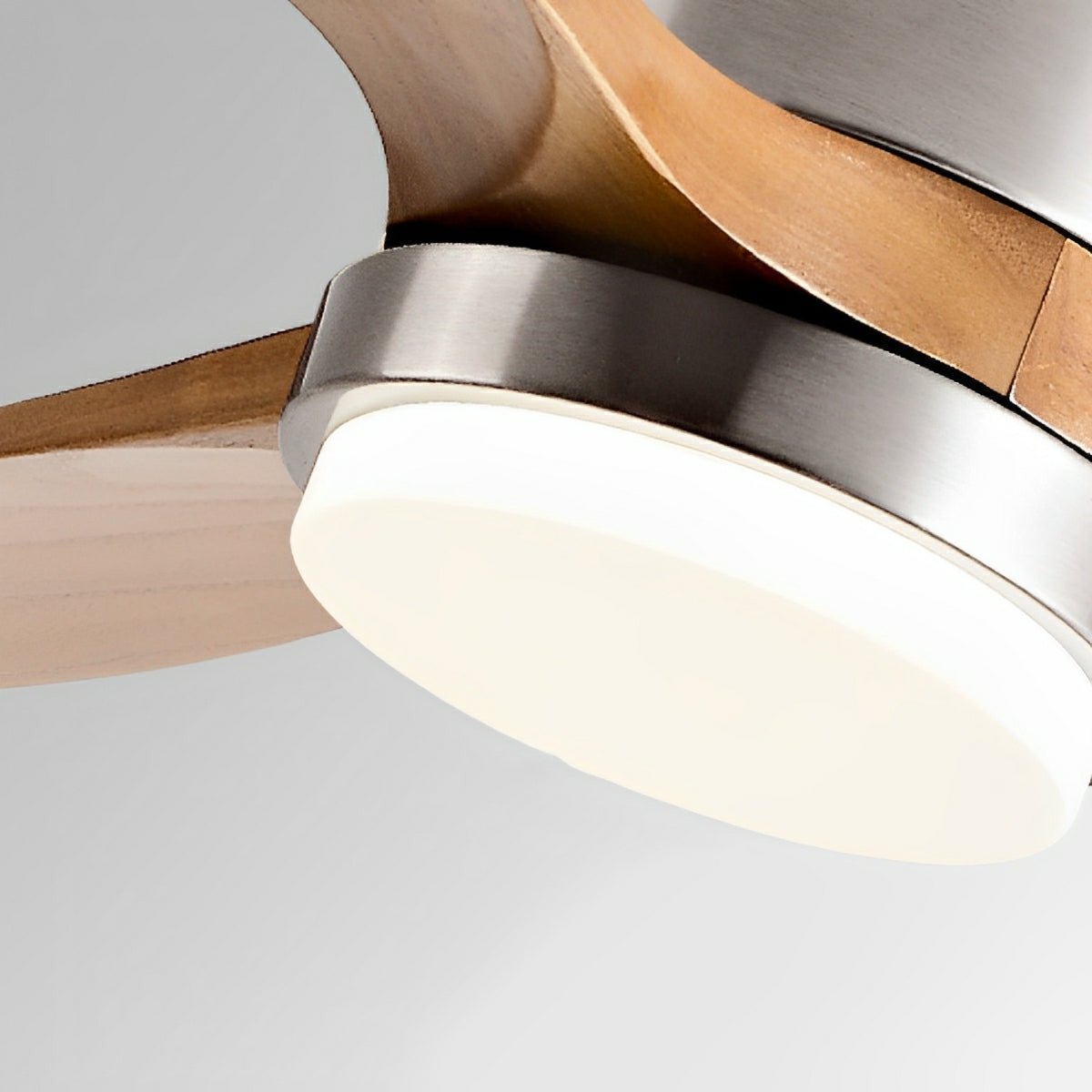 Modern Wood Grain 6-Speed Reverse DC Motor Fan Ceiling Fan Light