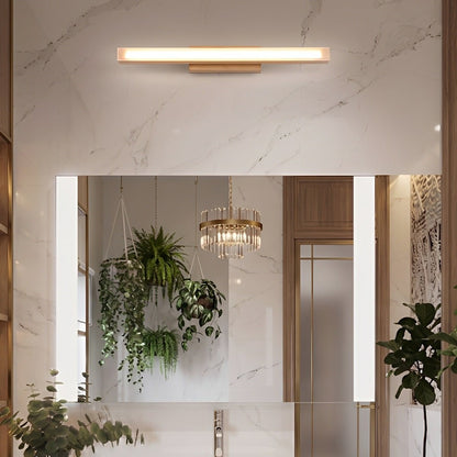 Modern Wood LED Vanity Light Minimalist Bathroom Mirror Wall Sconce