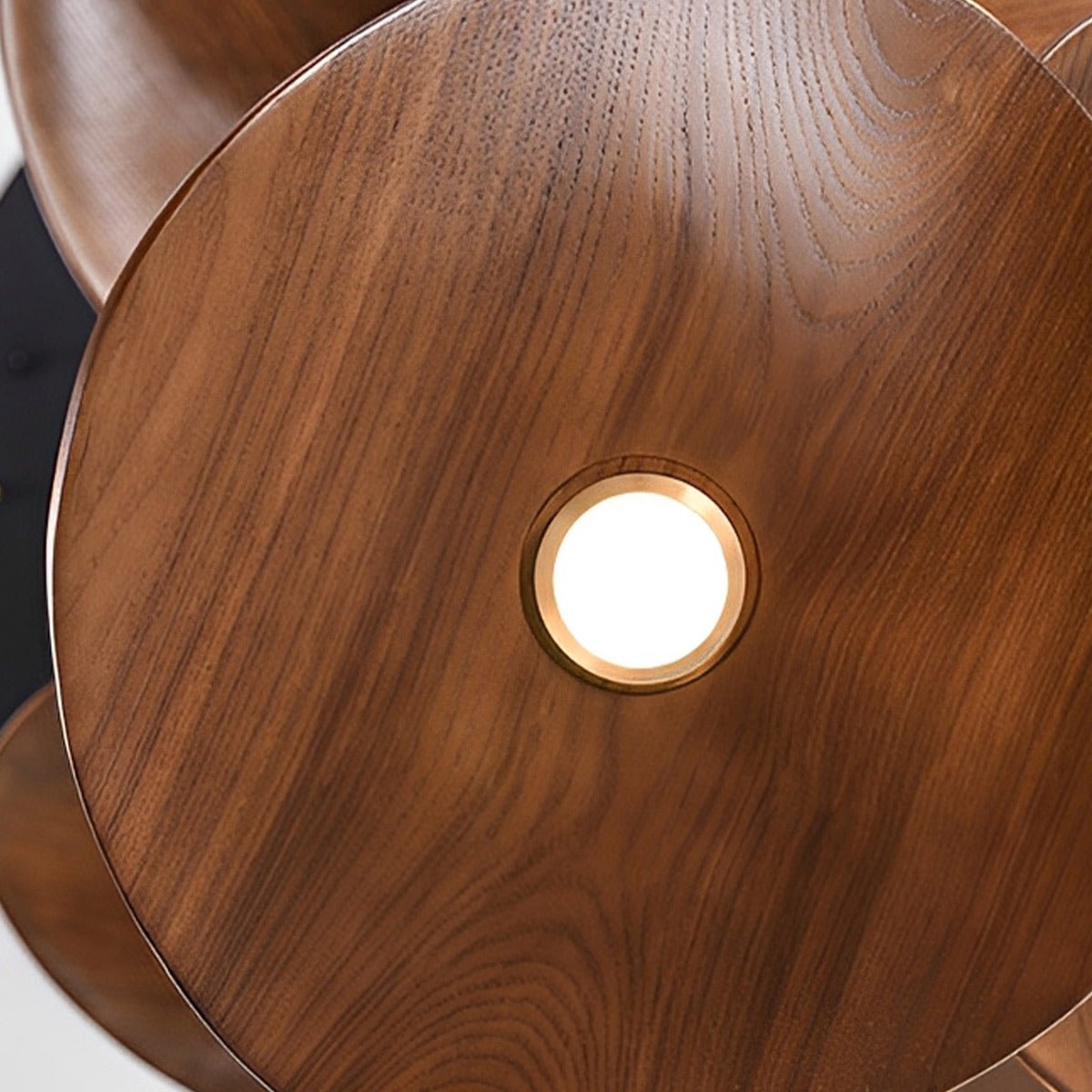 Modern Wood Natural Style Lotus Leaf LED Pendant Light