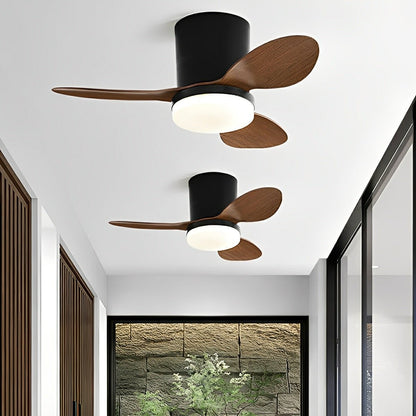 Nordic Modern Minimalist DC Motor Reverse LED Ceiling Fan Light