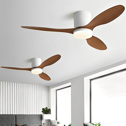 Nordic Modern Minimalist DC Motor Reverse LED Ceiling Fan Light