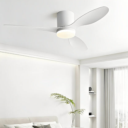 Nordic Modern Minimalist DC Motor Reverse LED Ceiling Fan Light