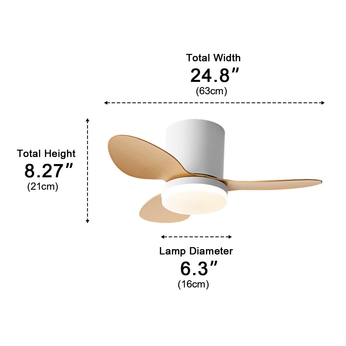 Nordic Modern Minimalist DC Motor Reverse LED Ceiling Fan Light