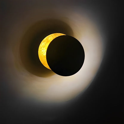 Nordic Postmodern Minimalist Moon Eclipse Creative Wall Sconce