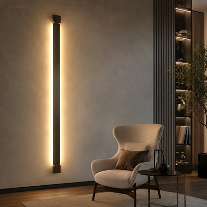 Nordic Ultra-thin Long Strip LED Rotatable Background Wall Light