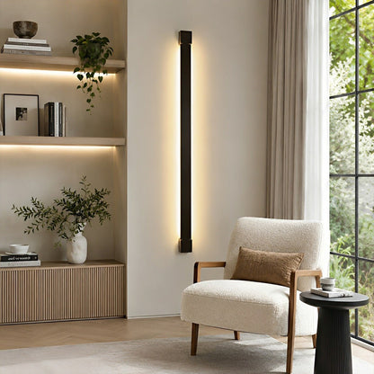 Nordic Ultra-thin Long Strip LED Rotatable Background Wall Light