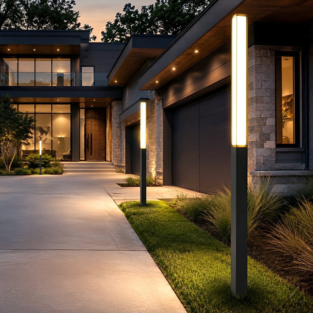 Outdoor Waterproof High Pole Post Lights Pathway Lights