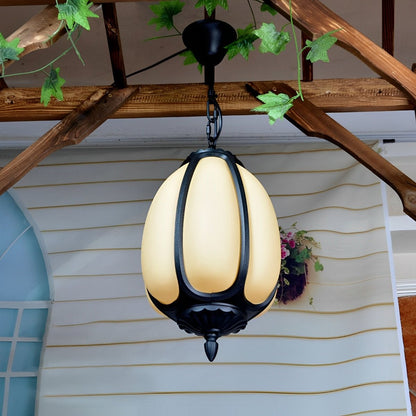 Outdoor Waterproof Pumpkin Pendant Lights Garden Lantern Lamp