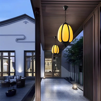 Outdoor Waterproof Pumpkin Pendant Lights Garden Lantern Lamp
