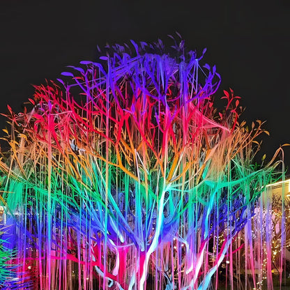 Outdoor Waterproof Rainbow RGB LED Spot Lights Landscape Trees Lights