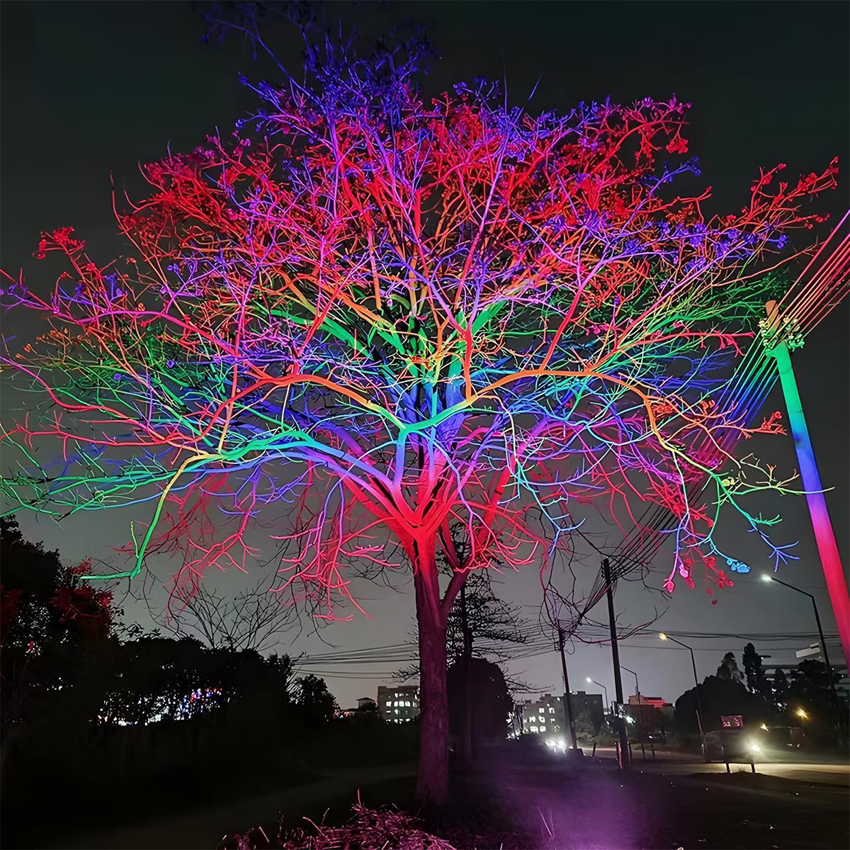 Flyachilles Outdoor Waterproof RGB LED Spot Light Landscape Tree Lighting Multi-purpose