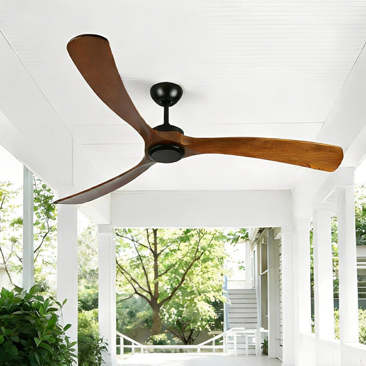 Outdoor Waterproof Wood Reverse Ceiling Fan