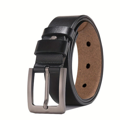 Durable Adjustable Leather Pin-Buckle Belt