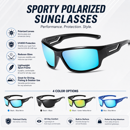 Polarized UV-Protection Driving Sunglasses