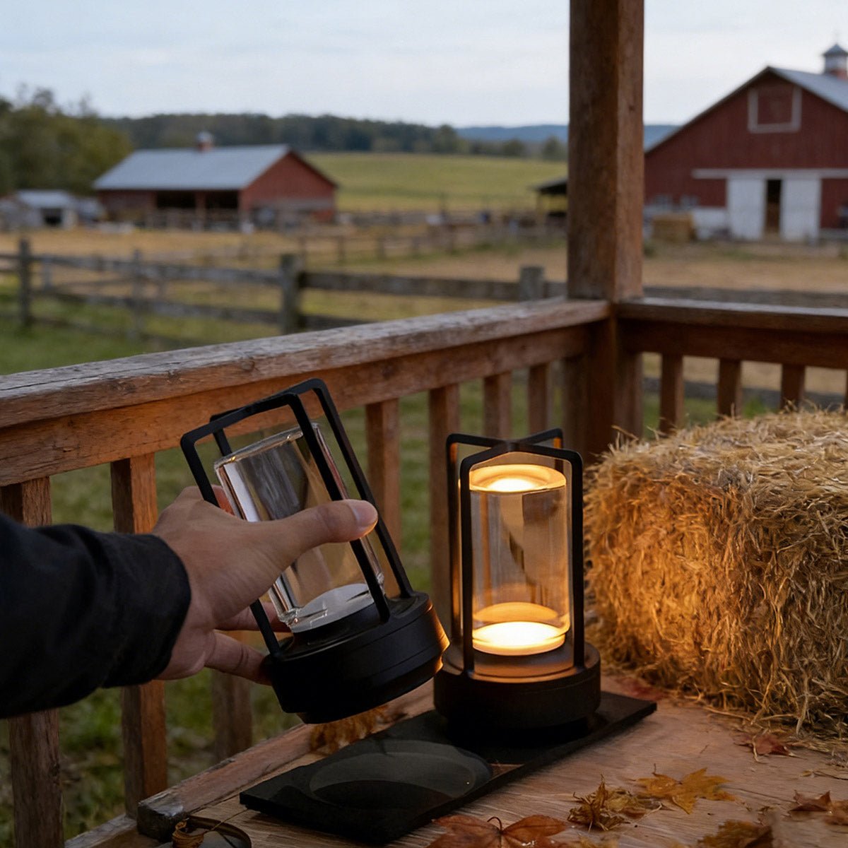 Portable Lantern Cordless Table Lamp Rechargeable Touch Dimming Night Lights