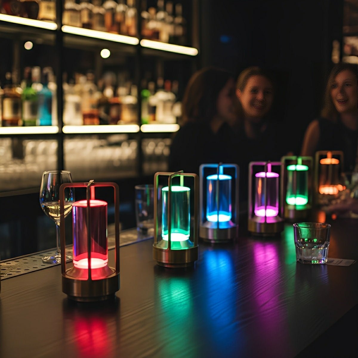 Portable RGB Table Lamp Touch Dimming Night Lights