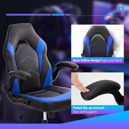 PU Leather Ergonomic Office Chair Swivel Computer Gaming Chair