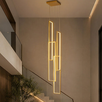 Rectangle LED Chandelier – Modern Minimalist