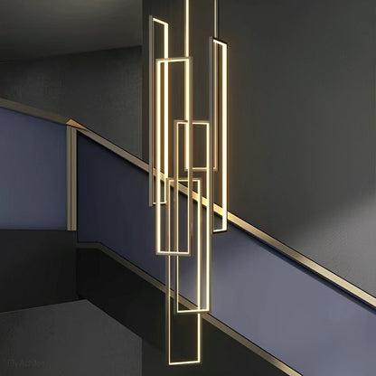 Rectangle LED Chandelier – Modern Minimalist