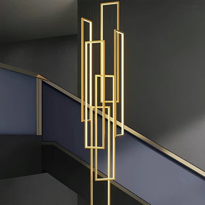 Rectangle LED Chandelier – Modern Minimalist