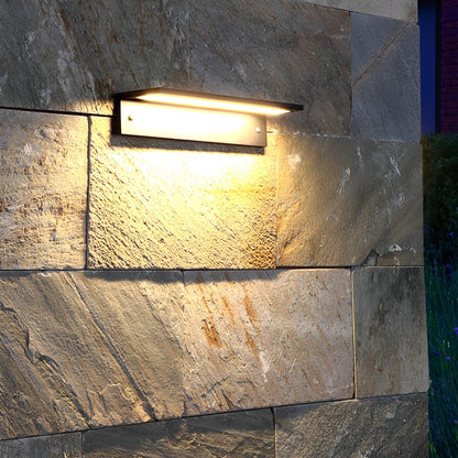 Rectangle Waterproof Modern Minimalist Outdoor Wall Porch Lights