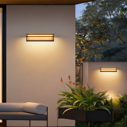 Rectangle Waterproof Modern Minimalist Outdoor Wall Porch Lights