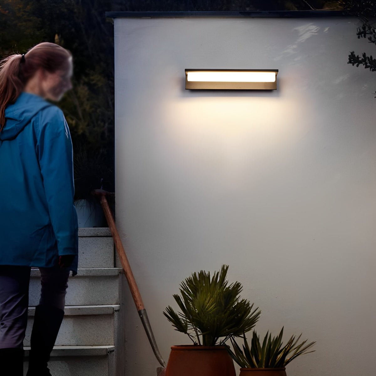 Rectangle Waterproof Modern Minimalist Outdoor Wall Porch Lights