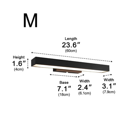 Modern Minimalist Waterproof Outdoor Black Motion Sensor Wall Sconce