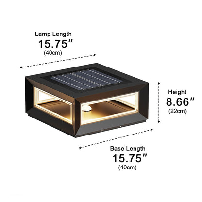 Rectangular Modern Stainless Steel Waterproof LED Outdoor Post Lights