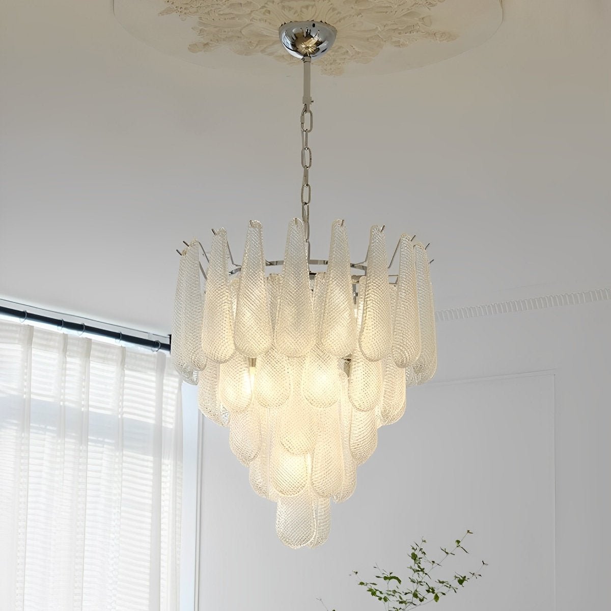 Retro Luxury Teardrop Waterfall Chandelier Light