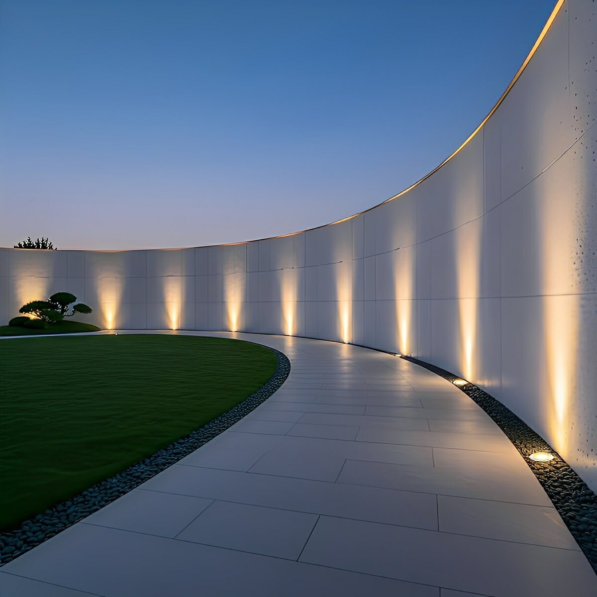 Round Outdoor LED In-Ground Lights Landscape Lights Wall Washer Lights