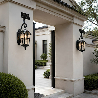 Rustic Ancient Rome Cross Waterproof Outdoor LED Porch Wall Light