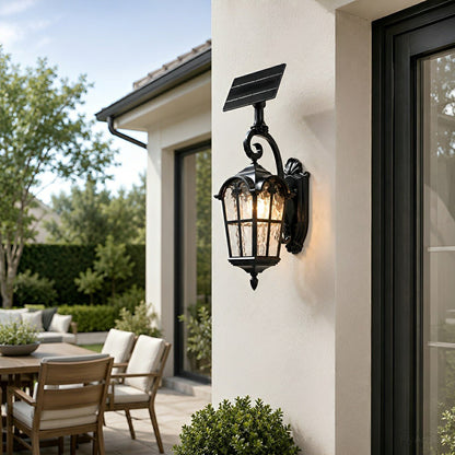 Rustic Ancient Rome Cross Waterproof Outdoor LED Porch Wall Light
