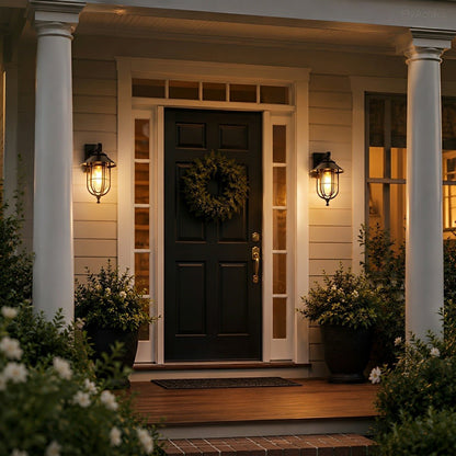 Rustic Birdcage Waterproof Outdoor LED Porch Wall Light