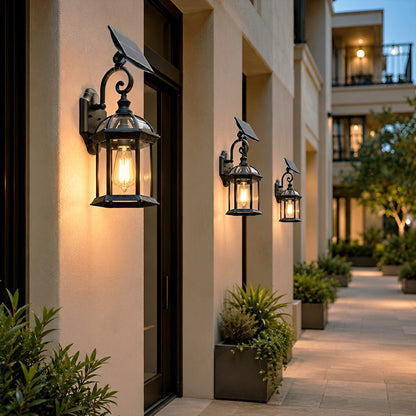 Rustic Gazebo Waterproof Outdoor LED Porch Wall Lights