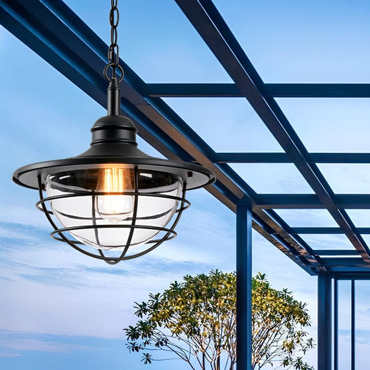 Rustic Modern Super Bright Black Outdoor Pendant Lights Lantern