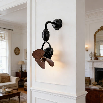 Rustic Modern Swing Rotation 6-Speed Reverse Wall Fan