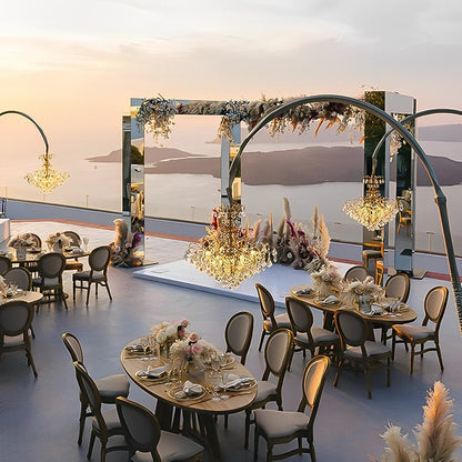 Set of 2 Luxury Waterproof Outdoor Wedding Crystal Chandeliers