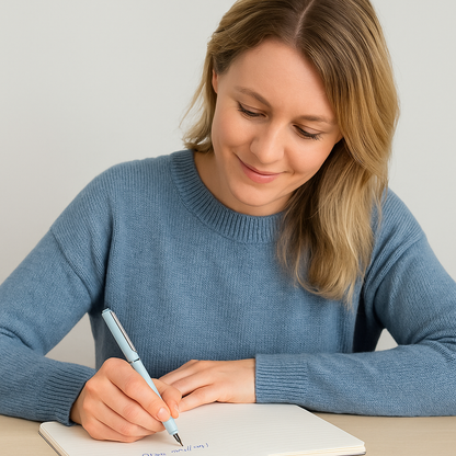 Ergonomic Retractable Fountain Pen