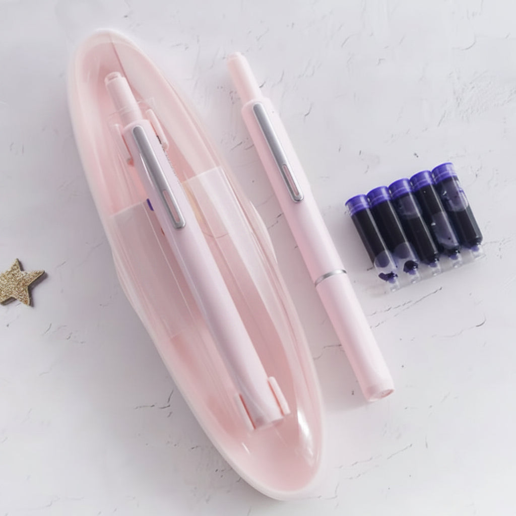 Ergonomic Retractable Fountain Pen